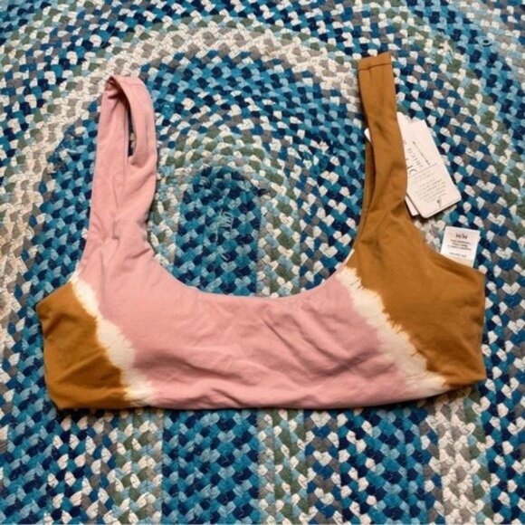 L*SPACE NWT Swimsuit Womens XL Pink Lizzie Tie Dye Bikini Top Bralette - XL - Picture 6 of 10